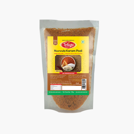 Nuvvula Karam Podi With Garlic 100g – Indian Food Store – Grocery Store ...